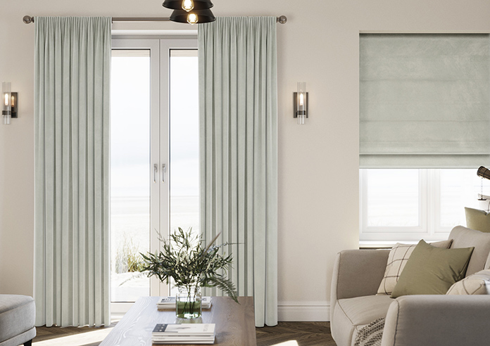 Odessa Velvet, Smoke - Made to Measure Curtains - Image 3